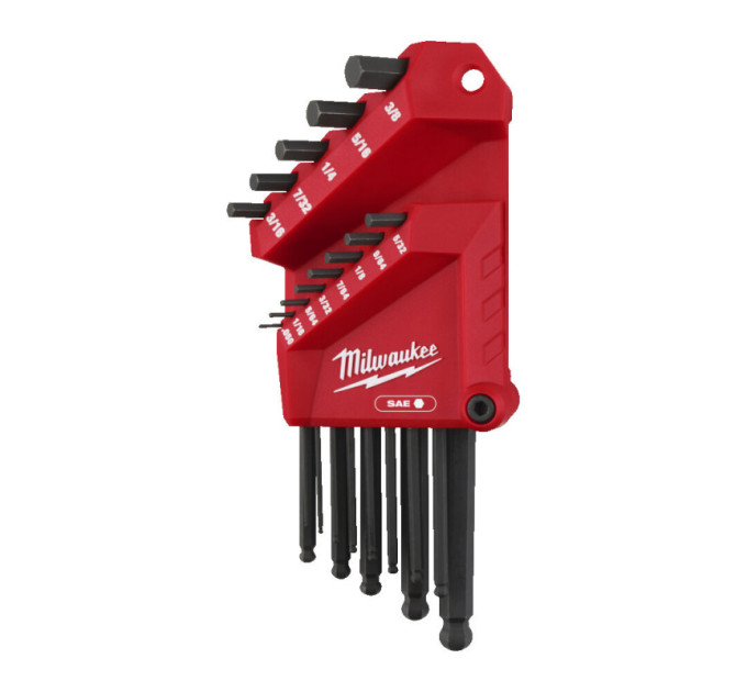 Набор ключей шестигранных дюймовых HEX MILWAUKEE, (0,050-3/8) (13шт)