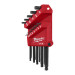 Набор ключей шестигранных дюймовых HEX MILWAUKEE, (0,050-3/8) (13шт)