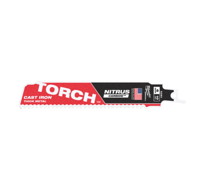 Полотно для сабельных пил TORCH CARBIDE NITRUS MILWAUKEE, 150х2,5мм, (металл)