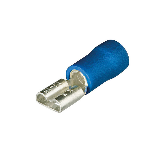Гильзы флажковые изолированные 4,8х0,8мм KNIPEX 97 99 011, (1,5-2,5мм²) (100шт), синие