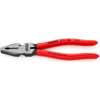 Пассатижи (плоскогубцы) особой мощности Ø13,0мм, 200мм KNIPEX 02 01 200, фосфатированные Пассатижи (плоскогубцы) особой мощности Ø13,0мм, 200мм KNIPEX 02 01 200, фосфатированные
