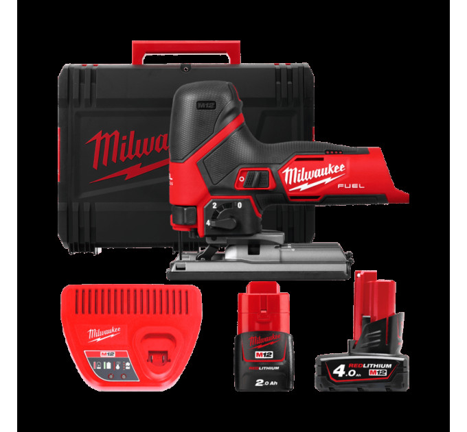 Пила лобзиковая аккумуляторная бесщёточная MILWAUKEE M12 FJS-422X (ЗУ+2акк+HDкейс)