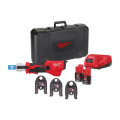 Обжимник гидравлический аккумуляторный для труб MILWAUKEE, M12 ONEHPT-202C TH-SET (ЗУ,2х2Ач, кейс)