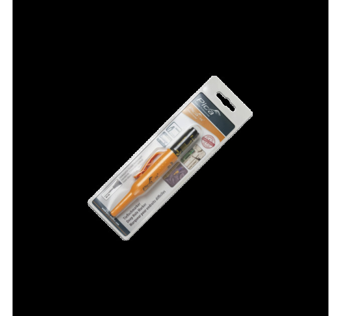 Маркер фирменный Pica 150/46 Ink Deep Hole Marker, с длинным носиком, черный