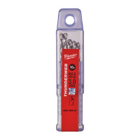 Свердло по металу THUNDERWEB HSS-G MILWAUKEE, DIN338, Ø3,0x61х33мм, (10шт)