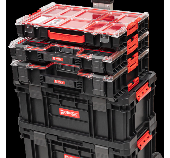 Набор ящиков для инструментов QBRICK SYSTEM TWO SET ALU VARIO (526x380x670мм) (в коробке)