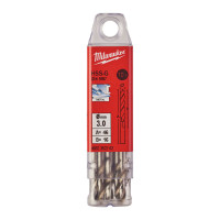 Свердло по металу HSS-G MILWAUKEE DIN1897, Ø3,0х46х16мм, короткий, (10шт)