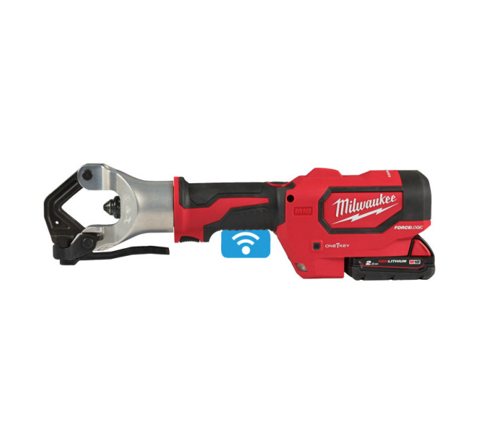 Обжимник гідравлічний акумуляторний безматричний для кабелів MILWAUKEE M18 HDCT-202C (ЗУ+2Х2Ач)