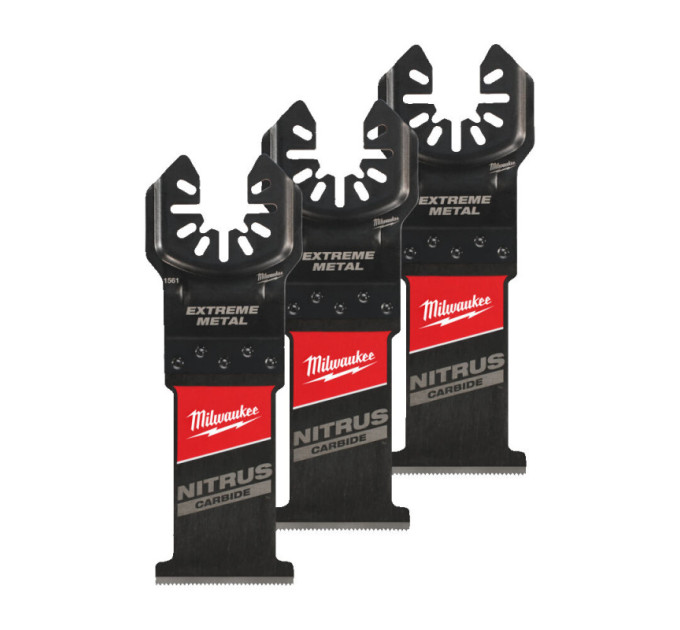 Полотно для мультитула Bi-Metal Carbide M Nitrius OPEN-LOK™ MILWAUKEE, 35х50мм, (3шт), (металл)