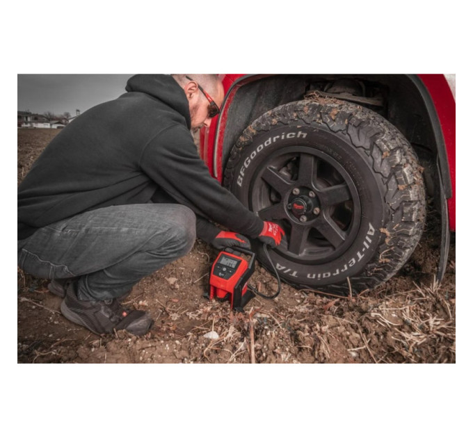 Компрессор аккумуляторный для накачки колес MILWAUKEE M12 BI-0 (каркас)