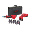 Обжимник гидравлический аккумуляторный для труб MILWAUKEE, M12 ONEHPT-202C V-SET2 (ЗУ, 2х2Ач, кейс)