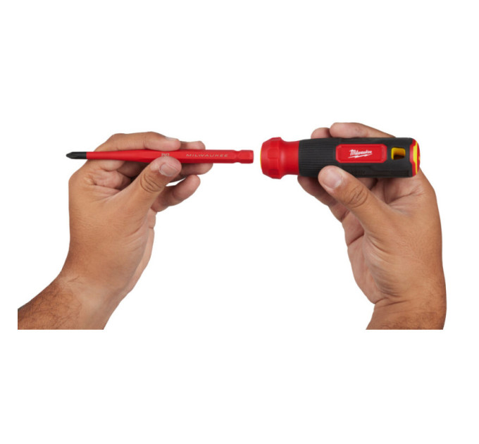 Набор отверток прецезионных изолированных VDE MILWAUKEE 4-в-1 (рукоятка VDE + 4 бит TORX VDE)