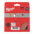 Шліфувальне коло MILWAUKEE Ø125/8 HL, зерно 240, (10шт)