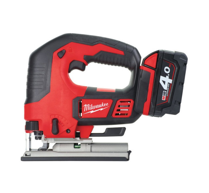 Пила лобзиковая аккумуляторная MILWAUKEE M18 BJS-402C (ЗУ+2акк.Х4Ач+кейс)
