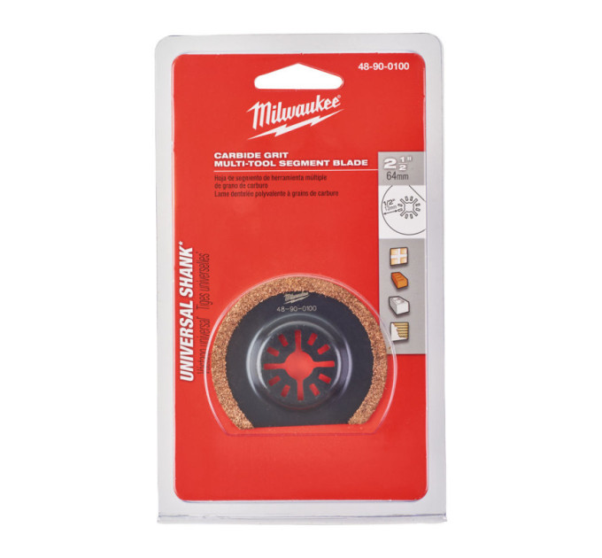 Полотно для мультитула Carbide Grit MILWAUKEE, 64х57мм (абразивные материалы)