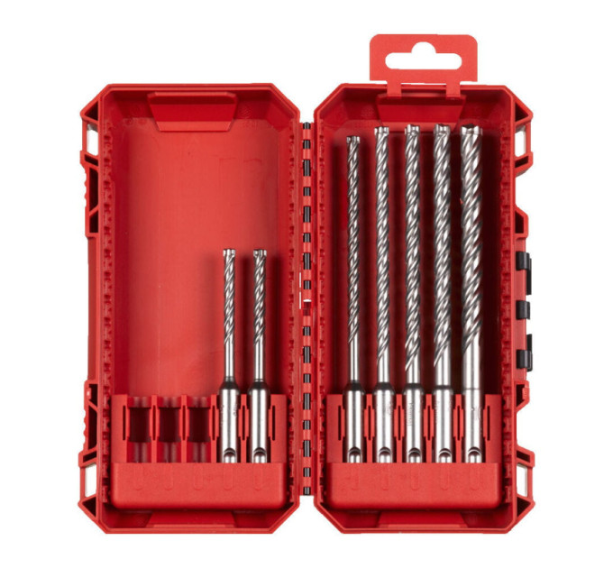 Набор буров SDS-PLUS MX4 MILWAUKEE Set 2, (7шт)