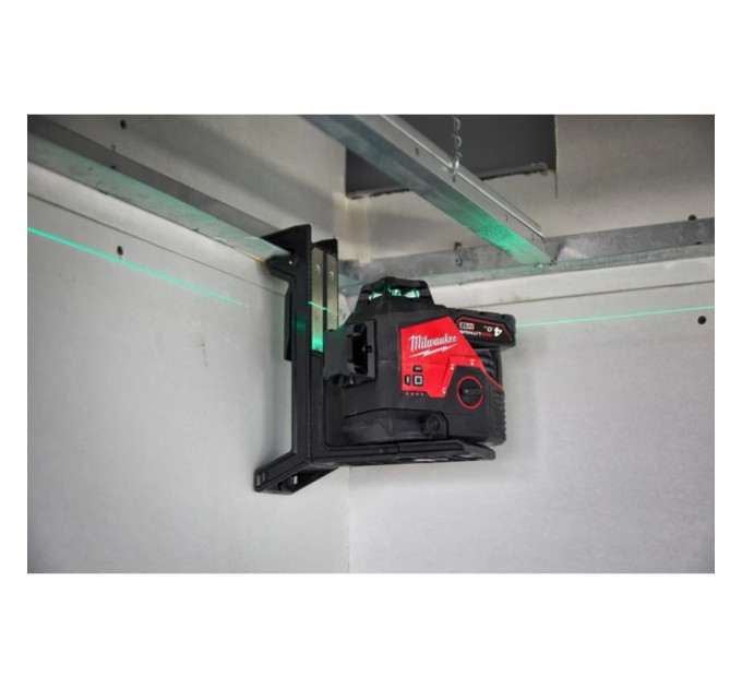 Нивелир лазерный аккумуляторный 3D MILWAUKEE M12 3PL-0C (360˚, зелёный луч)