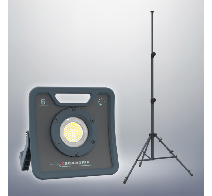 Прожектор переносной 6000 lumen NOVA 6 + TRIPOD 3M for Life SCANGRIP