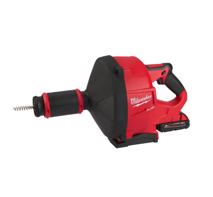 Машина прочистная аккумуляторная MILWAUKEE M18 FDCPF10-201C трос 10мм (ЗУ+1акк.Х2Ач+ведро)