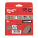 Сетка шлифовальная PG Mesh HL MILWAUKEE, Ø125мм, зерно 120, (10шт)