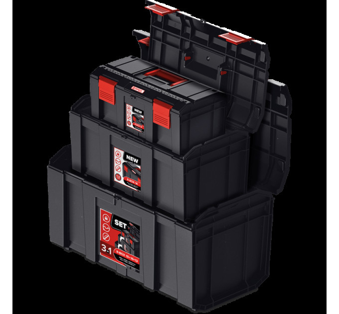 Набор ящиков QBRICK REGULAR R-BOX SET: 19+16+13 (495x294x280мм)