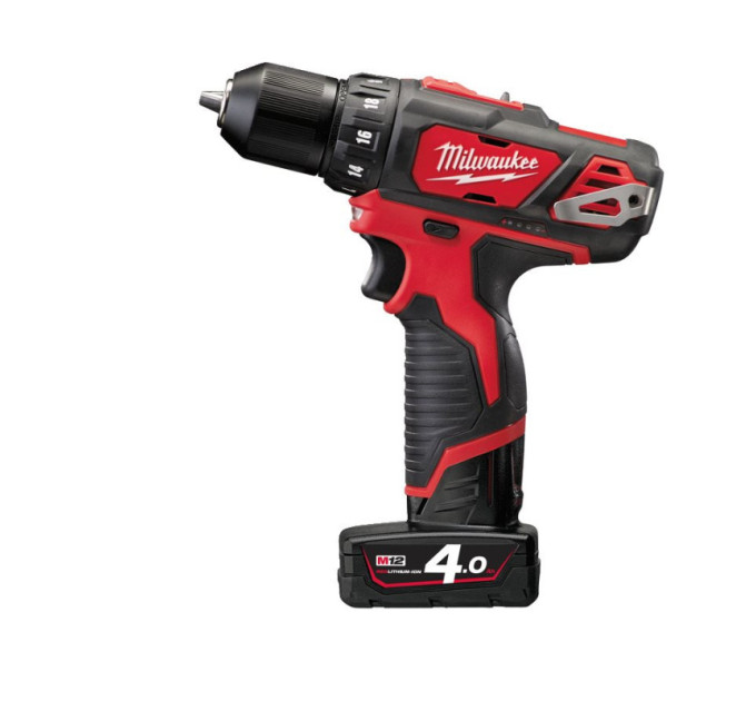 Дриль-шуруповерт акумуляторний MILWAUKEE M12 BDD-0 (30 Нм) (заміна на 4933499683)