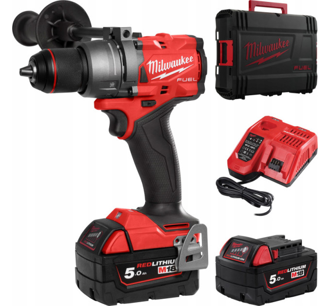 Дриль-шуруповерт акумуляторна безщіткова ударна MILWAUKEE M18 FPD3-502X (158 Нм) (ЗУ+2Х5Ач, кейс)