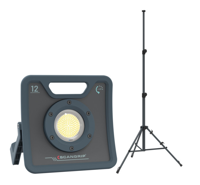 Прожектор переносной 12 000 lumen NOVA 12 + TRIPOD 3M for Life SCANGRIP (с Bluetooth управлением)