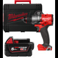 Дрель-шуруповёрт аккумуляторная бесщёточная MILWAUKEE M18 FDD3-0X (158 м) (каркас+HDкейс) + M18 B5