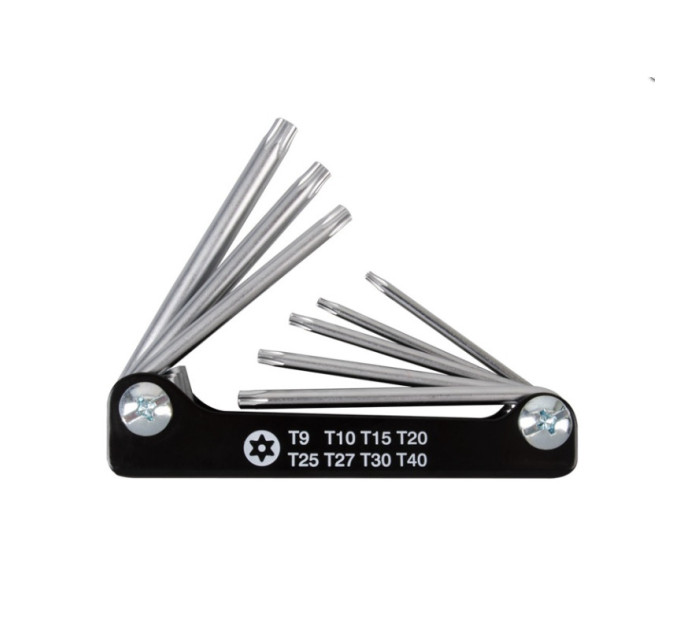 Набор TORX 8 ед. (Т 9-Т40) с отверстием в рукоятке