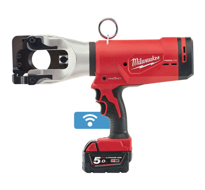 Кабелерез гидравлический аккумуляторный MILWAUKEE M18 HCC45-522C ONE-KEY (ЗУ+2акк.Х5Ач+кейс)