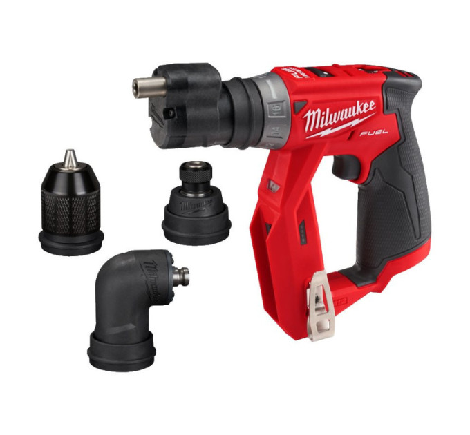 Дриль-шуруповерт акумуляторний безщітковий MILWAUKEE M12 FDDXKIT-0X, 34Нм (каркас+4 насадки)