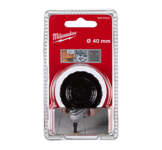 Коронка алмазная Diamond Max MILWAUKEE, Ø40мм M14 (сухое сверление)