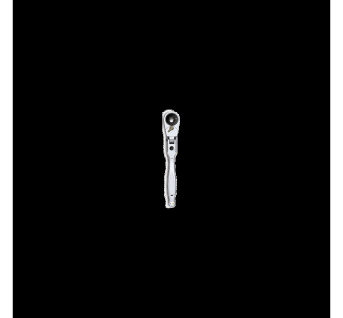 Трещотка хромированная шарнирная для бит 1/4'' HEX MILWAUKEE c открытым доступом