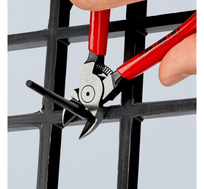 Кусачки боковые (бокорезы) для пластмассы, 140мм KNIPEX 72 01 140, фосфатированные