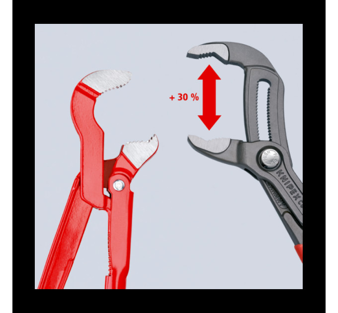 Клещи сантехнические переставные высокотехнологические, Ø50мм Cobra KNIPEX 87 01 250, фосфат