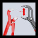Клещи сантехнические переставные высокотехнологические, Ø50мм Cobra KNIPEX 87 01 250, фосфат