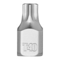 Головка торцевая хромированная ¼” MILWAUKEE укороченная с битой Torx, T40