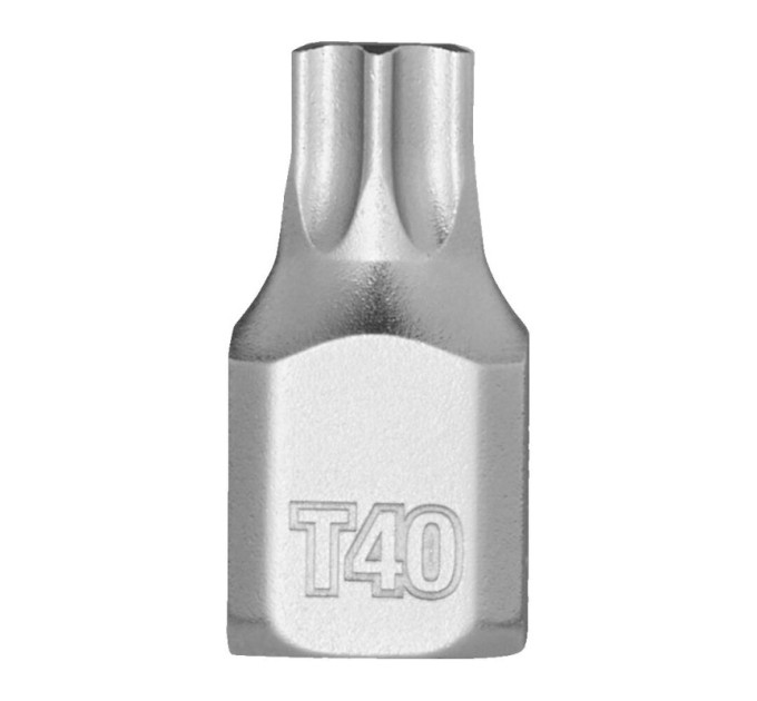 Головка торцевая хромированная ¼” MILWAUKEE укороченная с битой Torx, T40