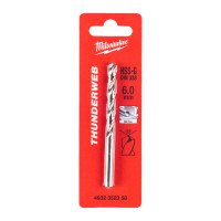 Свердло по металу THUNDERWEB HSS-G MILWAUKEE, DIN338, Ø6,0x93х57мм