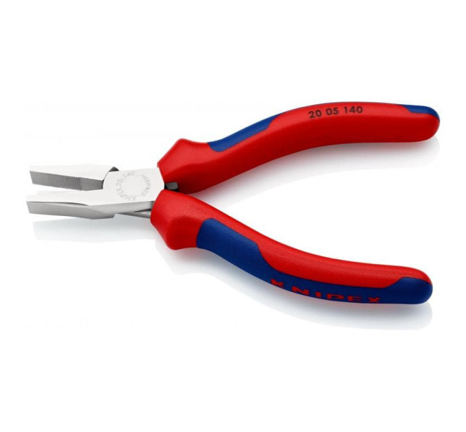 Плоскогубцы с гладкими губками, 140мм KNIPEX 20 05 140, хромированные