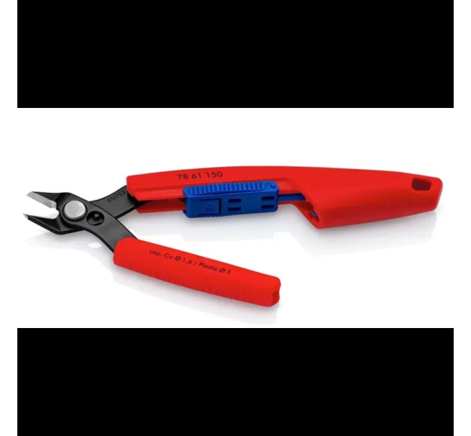 Кусачки Electronic Super Knips XL, Ø2,1мм, 150мм KNIPEX 78 61 150 V01 (с чехлом)