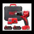 Дрель-шуруповёрт аккумуляторная бесщёточная MILWAUKEE M18 BLDDRC-202С (60Нм) (ЗУ+2акк.Х2Ач+кейс)