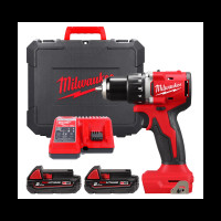 Дриль-шуруповерт акумуляторна безщіткова MILWAUKEE M18 BLDDRC-202С (60Нм) (ЗУ+2акк.Х2Ач+кейс)
