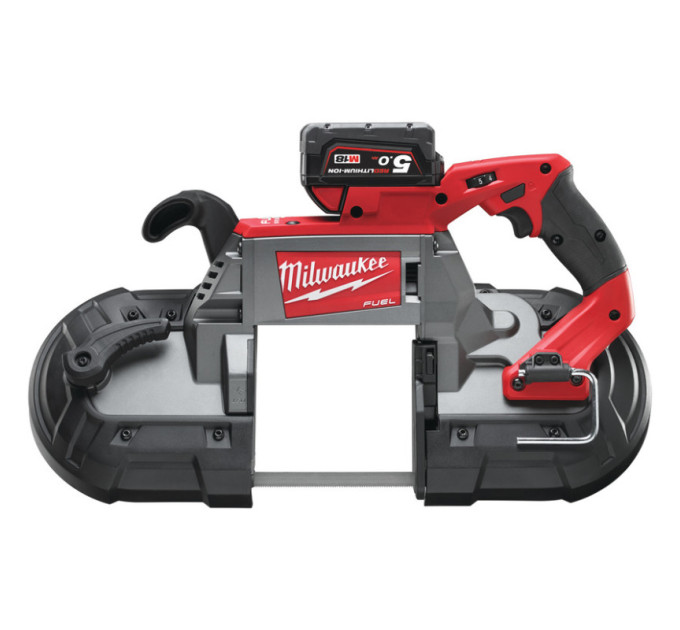 Пила ленточная аккумуляторная бесщёточная MILWAUKEE M18 CBS125-502C (ЗУ+2акк.Х5Ач+кейс)