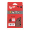 Шлифовальные листы дельтавидные MILWAUKEE, 100х147мм HL, зерно 60 (10шт)