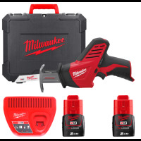 Пила сабельная аккумуляторная MILWAUKEE M12 C12 HZ-202С (ЗУ+2акум.Х2Ач+кейс)