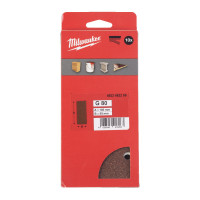 Шліфувальні листи MILWAUKEE, 93x185мм HL, зерно 80, (10шт)