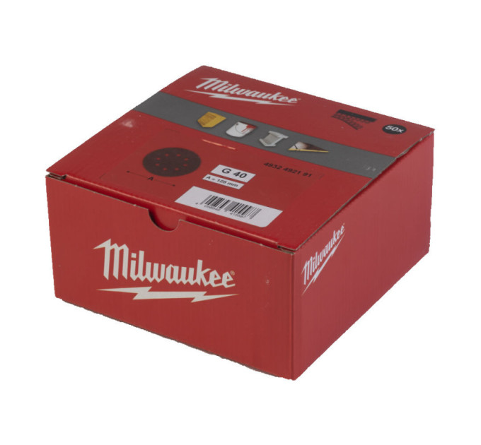 Шліфувальне коло MILWAUKEE Ø125/8 HL, зерно 40, (50шт)