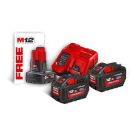 Энергокомплект MILWAUKEEM18 HNRG-122 (ЗУ M12-18FC+2акк.Х12А HВ12) + подарок аккумулятор M12 B6 Энергокомплект MILWAUKEEM18 HNRG-122 (ЗУ M12-18FC+2акк.Х12А HВ12) + подарок аккумулятор M12 B6